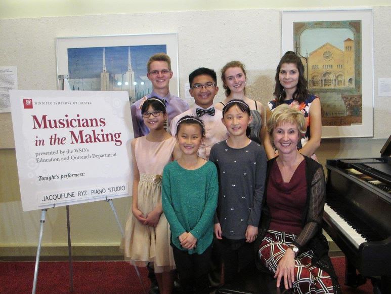 Jacqueline and students at Musicians in the Making, May 2019