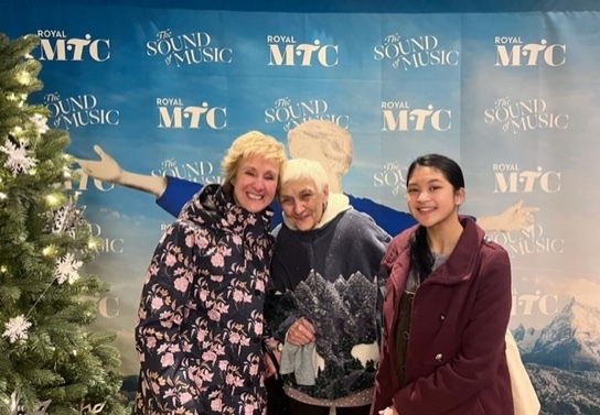 Jacqueline, her mother Louisa and Micah, who played the role of Louisa in the Sound of Music
